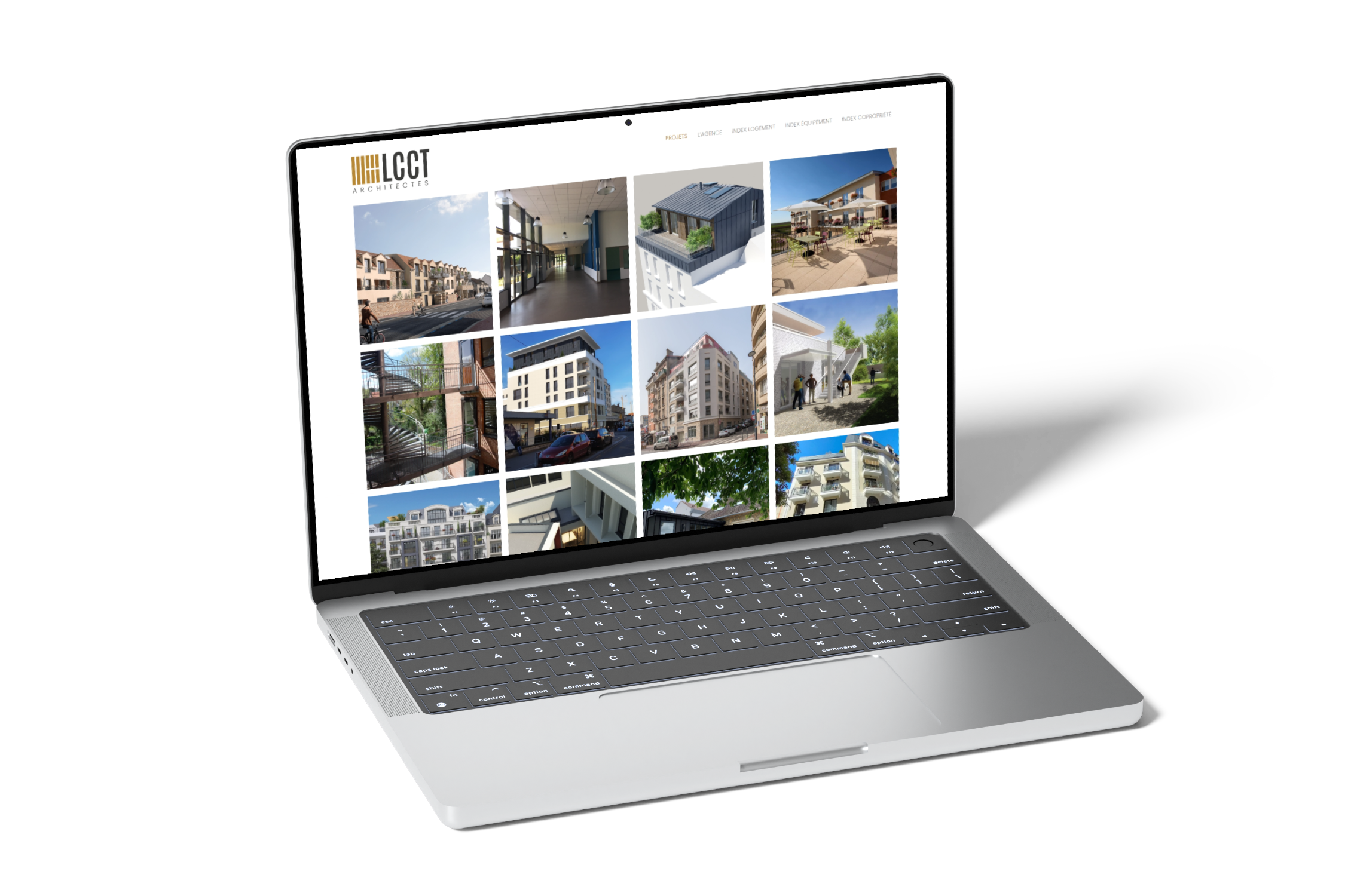 mockup page projets lcct architectes