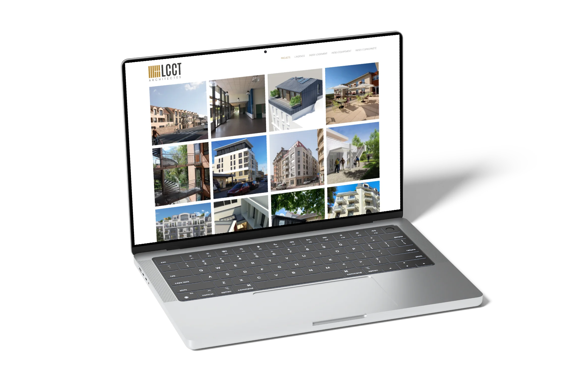 mockup page projets lcct architectes